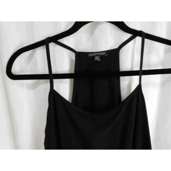 Eileen Fisher Thin Strap Black Tank Top, Size Small - Picture 6 of 6
